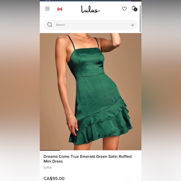 Lulus Dresses & Skirts - Lulu's Emerald Green Tiered Mini Dress